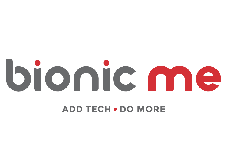 Bionic Me and the tag line add tech, do more. Text.