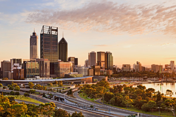 A view of Perth City.