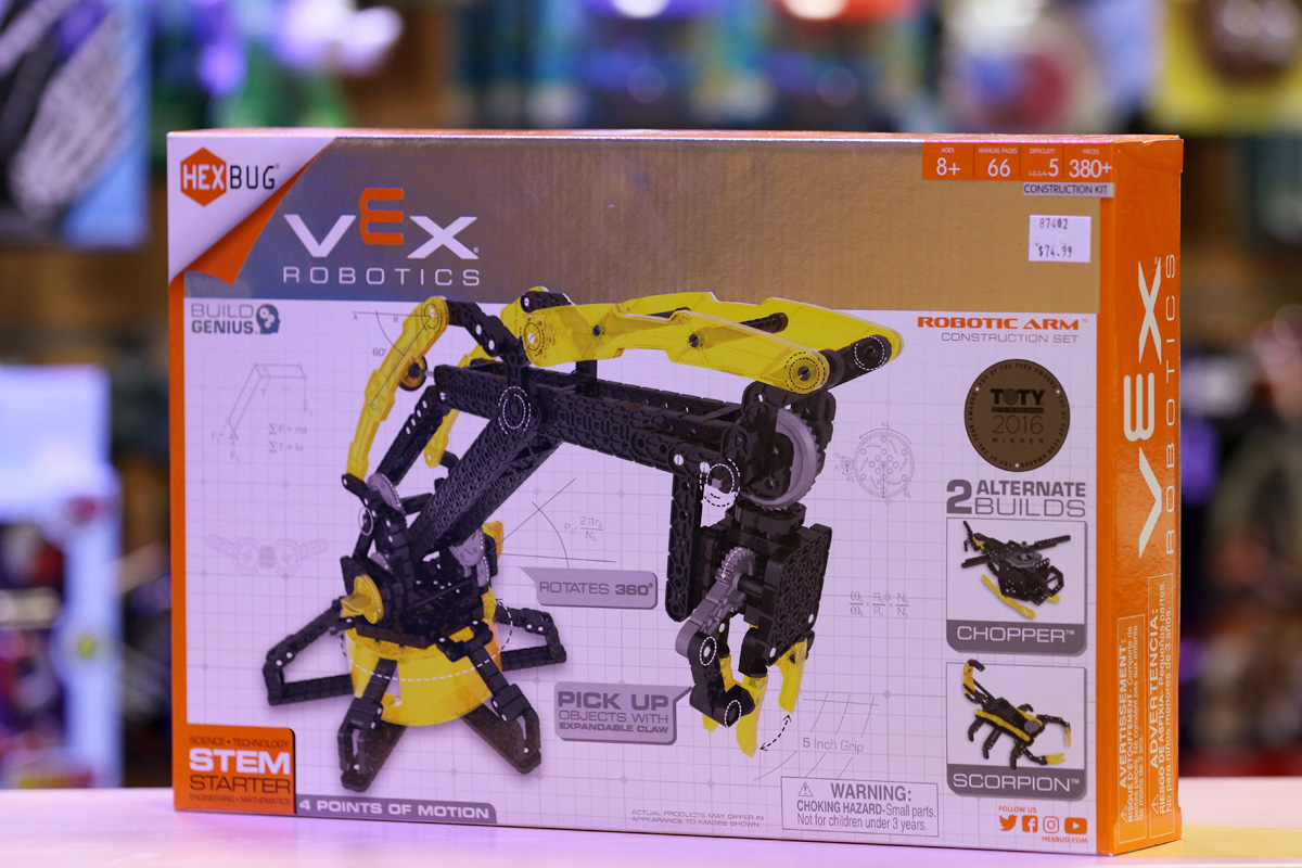 A Vex robotic toy kit from chopper and scorpion The Scitech Discovery Shop