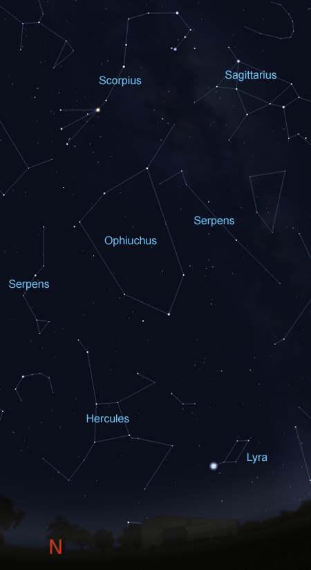 The Sky Tonight - Constellation of the Month - Ophiuchus the Serpent Holder